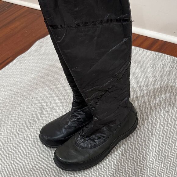 The North Face Black Knee-High Winter Boots Size 8 - Picture 2 of 6